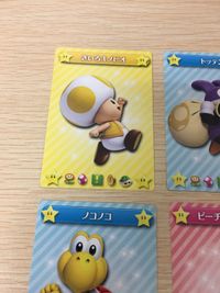 Mario U New Super Card Lot Toad Koopa Peach 4 Cards サムネイル 5