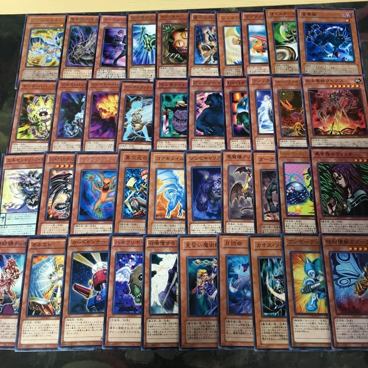 汎用 モンスター プレイアブル 構築レベル 被り無しコレクション 遊戯王 まとめ ゲートボール 40枚 デッキパーツ ローンファイア