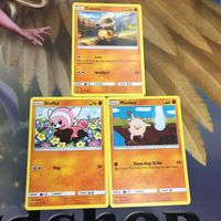 ポケモンカード 旧裏面 英語 海外版 3枚 カラカラ ヌイコグマ マンキー 6 サムネイル 1