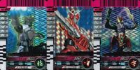 バトル ガンバライド カード まとめ 仮面ライダーイカデビルフォーム ブロウクションファング 仮面ライダーW ヒートメタル メタルブランディング 仮面ライダーカリス ダークネスムーンブレイク SR スーパーレア ★4 キラ