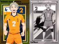 カード まとめ ハイキュー メタリック 宮侑 No.22 星海光来 No.32 菅原孝支 No.16 西谷夕 No.20 メタリックカード ウエハース サムネイル 4