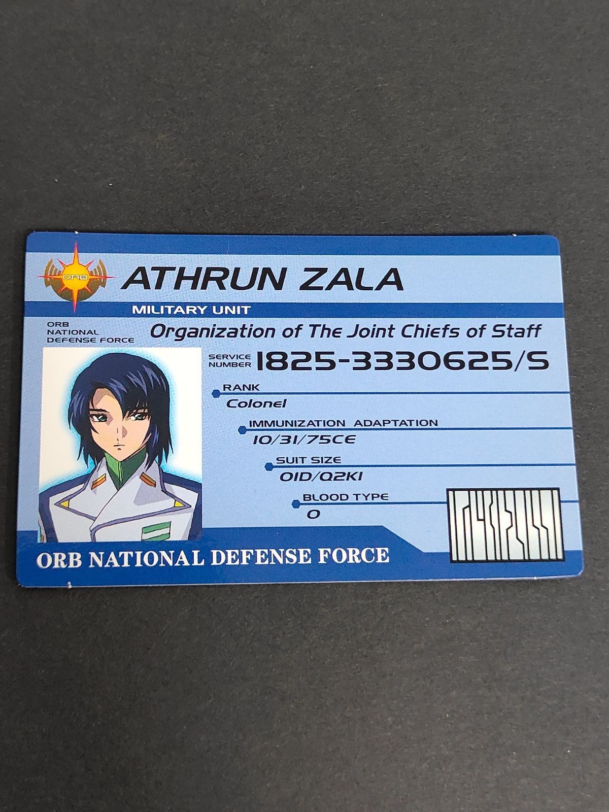 ガンダムSEED DESTINY コンプリートカード アスラン・ザラ カード IDカード