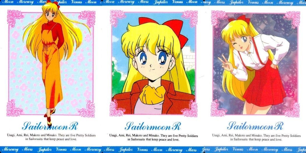 Sailor Moon R Sailor Quiz Moon Card Lot Minako Venus