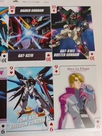 オルガ シャニ クロト アズレル ムウ・ラ・フラガ ジャスティスガンダム プロモ ガンダムシード SEED スペシャル トランプ カード 特典 非売品 カード まとめ サムネイル 3