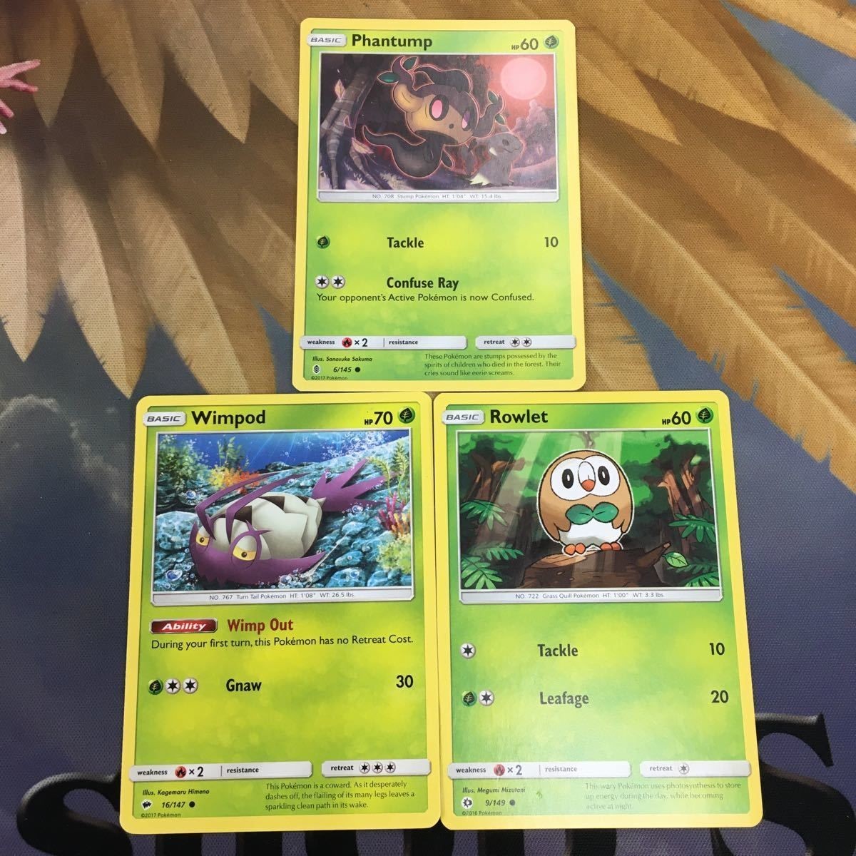 ポケモンカード 旧裏面 海外 英語版 モクロー コソクムシ ボクレー 76