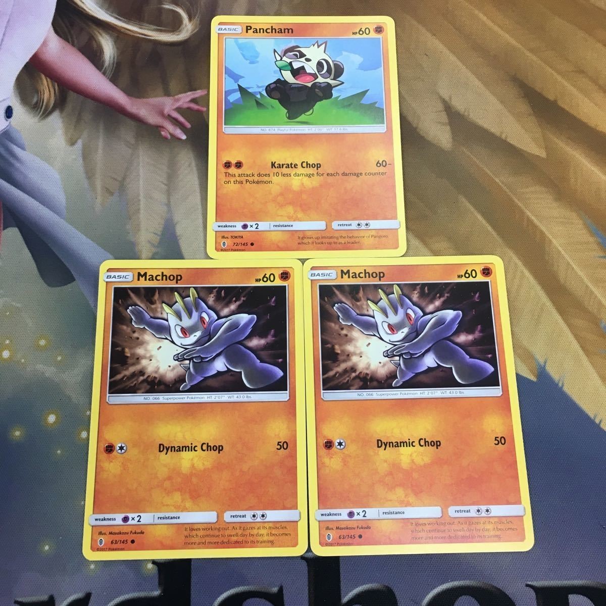 ポケモンカード 旧裏面 英語 海外版 3枚 ヤンチャム ワンリキー 10