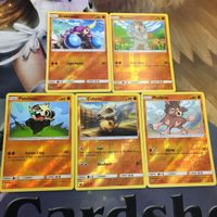 ポケモンカード 旧裏面 海外 英語版 5枚 マケンカニ ワンリキー ヤンチャム カラカラ ドロバンコ 30