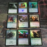緑 優良 Foil 直近高騰カード 被り無しコレクション 9枚 MTG まとめ 帰化 巨大猿、コグラ 漁る軟泥 クローサ