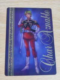 Char Aznable Card Morinaga Wafers Gundam