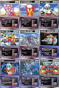 Super Robot Wars Scramble Gather Card Lot SRW