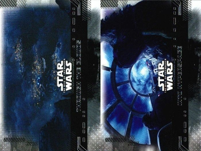 カード まとめ スターウォーズ Star Wars 64 THROUGH THE CLOUDS 雲を抜けて 63 INTO HYPERSPACE ハイパースペースへ Topps トップス