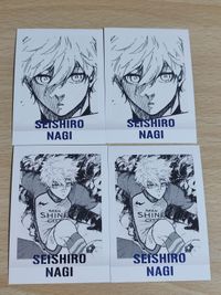 Blue Lock Naggi Isagi Pasha Colle Card 4 Set