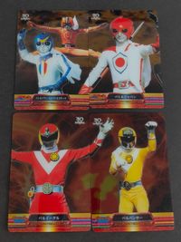 サンバルカン バルイーグル バルパンサー バトルフィーバーJ バトルフランス バトルコサック バトルジャパン スーパー戦隊シリーズ 30周年 30th ウエハース クリアカード カード 森永 スーパーアニバーサリーカード