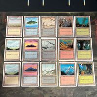 MTG Basic Land 4ED Alternate English Swamp Island Lot