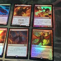 赤 優良 Foil 直近高騰カード 被り無しコレクション 9枚 MTG まとめ 溶鉄の渦 複視 蜥蜴丸 古えのヘルカイト 混沌の学部長 サムネイル 3