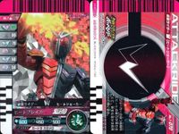 バトル ガンバライド カード まとめ 仮面ライダーW サイクロンメタル 仮面ライダーW ヒートジョーカー 仮面ライダーウィザード フレイムスタイル（バイク搭乗） SR スーパーレア ★4 キラ サムネイル 3