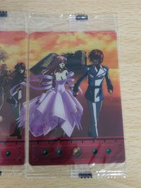 機動戦士ガンダムSEEDウエハースカード キラ＆ラクス パズルカード 3枚セット パノラマ 森永 サムネイル 2