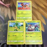 Pokemon Card Old Back English Ledyba Pansage Dewpider