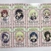 交渉歓迎 cas4 ハロー きんいろモザイク ご注文はうさぎですか？ 来店記念証 まとめ コラボ アリス アヤ チヤ ヨウコ サムネイル 1