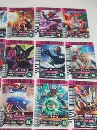 仮面ライダー カード まとめ ガンバライド ブラックRX フードロイド オーズ W ギャレン サバイブ バース クウガ 電王 アクセルブースター ウィザード R サムネイル 3