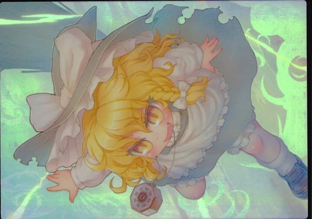 toho-22 カード 東方 雅華乱舞 美少女 キラ 中吉 霧雨 魔理沙 おみくじ