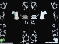 カード まとめ コーデ スイート プリキュア C-71 トップス カジュアルタイトTシャツ C-72 ボトムス アクティブカーキパンツ C-75 トップス スイートピンクチューブトップ C-76 ボトムス ゴールドボタンレースショートパンツ サムネイル 2