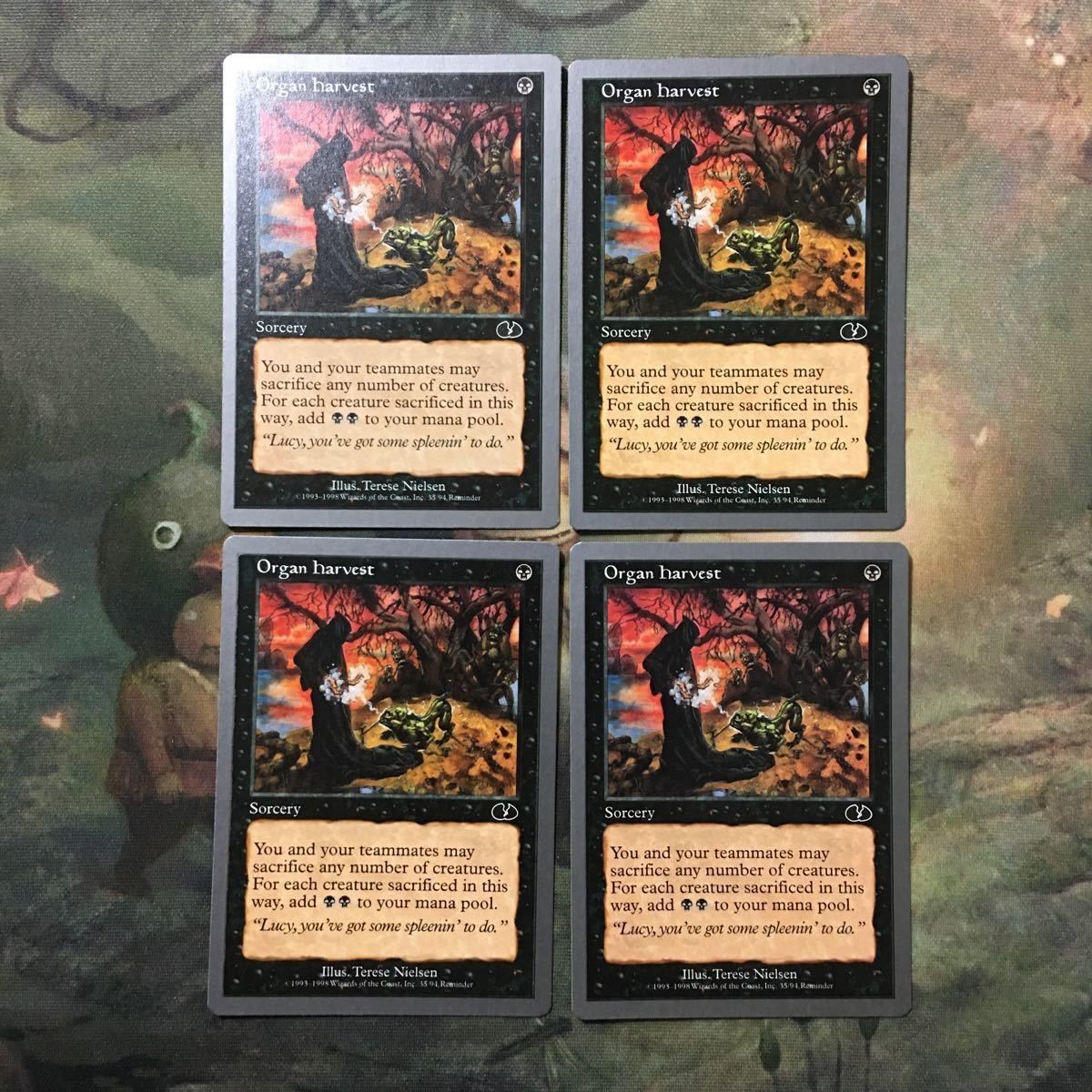 MTG マジックザギャザリング カード まとめ UGL Organ harvest 4枚セット 68