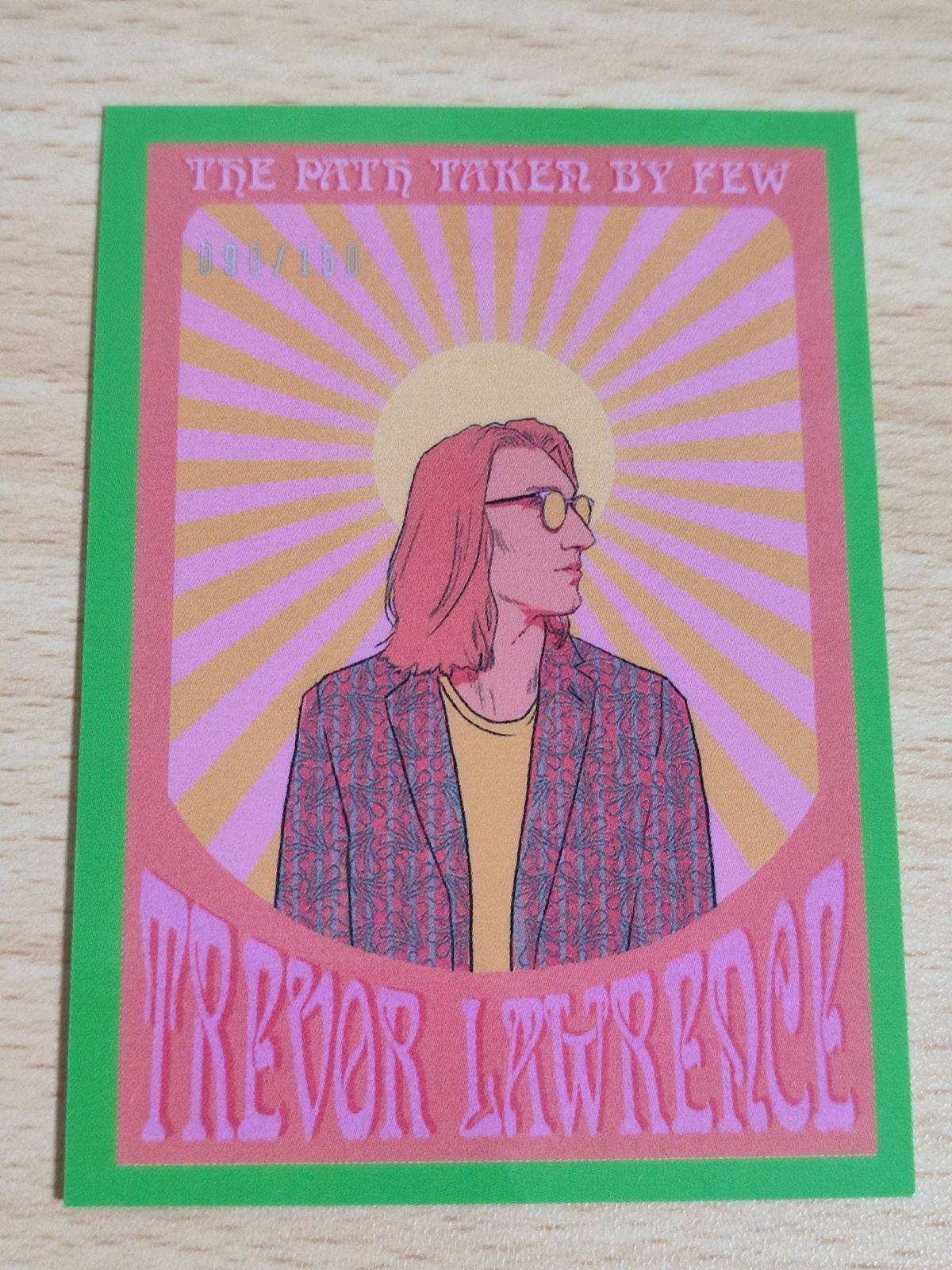 2021 Topps X Trevor Lawrence グリーン ライジング サン ジャグアーズ クレムソン #44 90/150