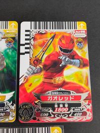 スーパー戦隊 ダイスオー EX DX カード まとめ ガオホワイト 5-040 041 042 043 044 バンダイ ガオレッド ガオイエロー サムネイル 2