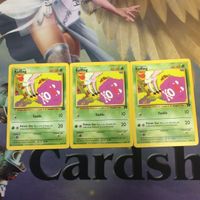 ポケモンカード 旧裏面 海外 英語版 3枚 ギャンブラー ドガース 63 5 12 6 サムネイル 3