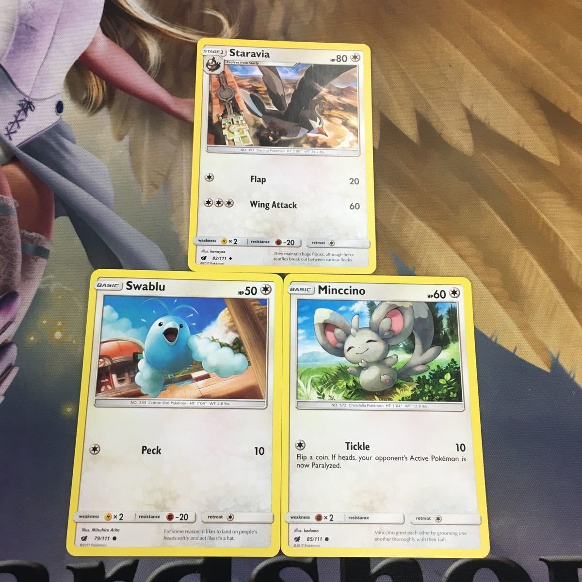 ポケモンカード 旧裏面 英語 海外版 3枚 ムクバード チルット チラーミィ 10