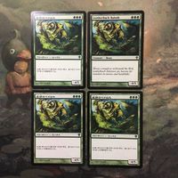MTG マジックザギャザリング カード まとめ WWK 皮背のベイロス/Leatherback Baloth 4枚セット 69