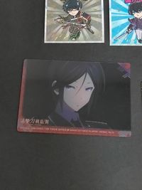 刀剣乱舞 鶴丸国永 シークレット シール 刀剣乱舞マン 加州清光 鶯丸 江雪左文字 小烏丸 他 ウエハース メタル カード サムネイル 4