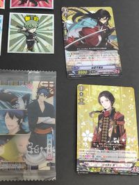 刀剣乱舞 鶴丸国永 シークレット シール 刀剣乱舞マン 加州清光 鶯丸 江雪左文字 小烏丸 他 ウエハース メタル カード サムネイル 6