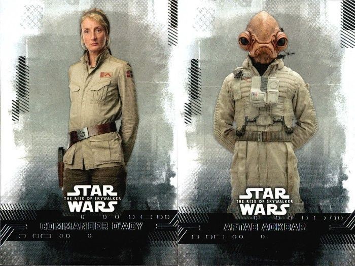 カード まとめ スターウォーズ Star Wars 15 COMMANDER D'ACY ダシー司令官 14 AFTAB ACKBAR アフタブ・アクバー Topps トップス