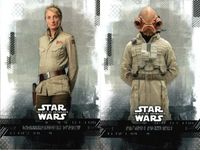 カード まとめ スターウォーズ Star Wars 15 COMMANDER D'ACY ダシー司令官 14 AFTAB ACKBAR アフタブ・アクバー Topps トップス サムネイル 1