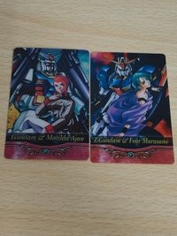 ガンダムウェハースカード、ヒロインカード：Zガンダム&フォウ・ムラサメ マチルダ まとめ ウエハース 森永 サムネイル 1