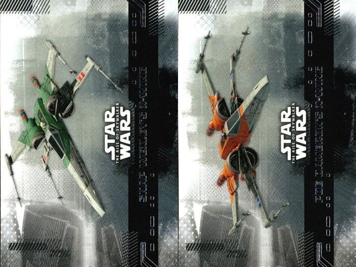 カード まとめ スターウォーズ Star Wars 52 SNAP WEXLEY'S X-WING スナップ・ウェクスリーのXウィング 51 POE DAMERON'S X-WING ポー・ダメロンのXウィング Topps トップス