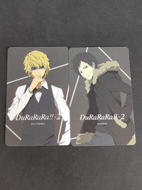 デュラララ!!×2 キャラカード 折原臨也 平和島静雄 カード 非売品 プロモ