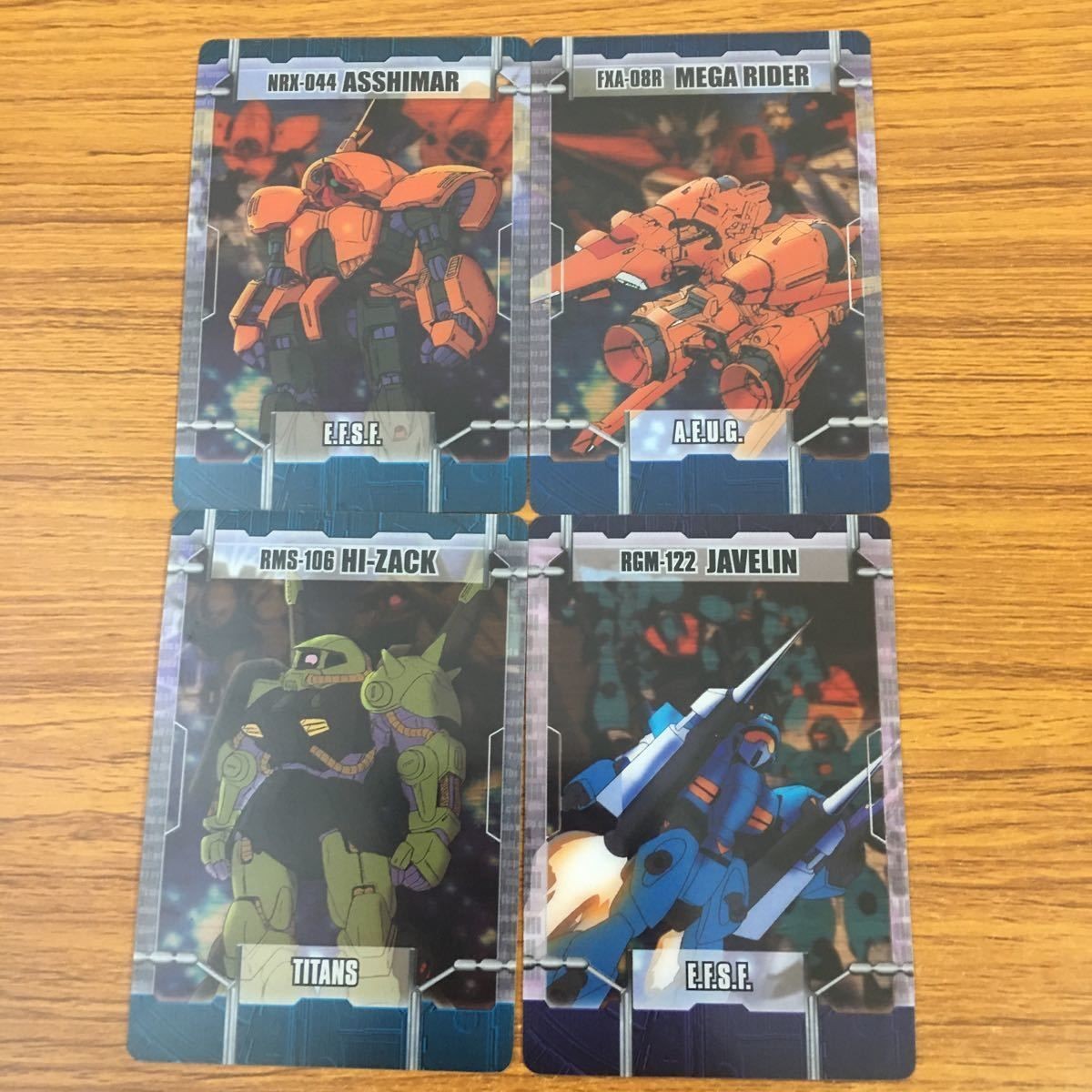 Gundam Clear Cards Lot Hizack Marasai