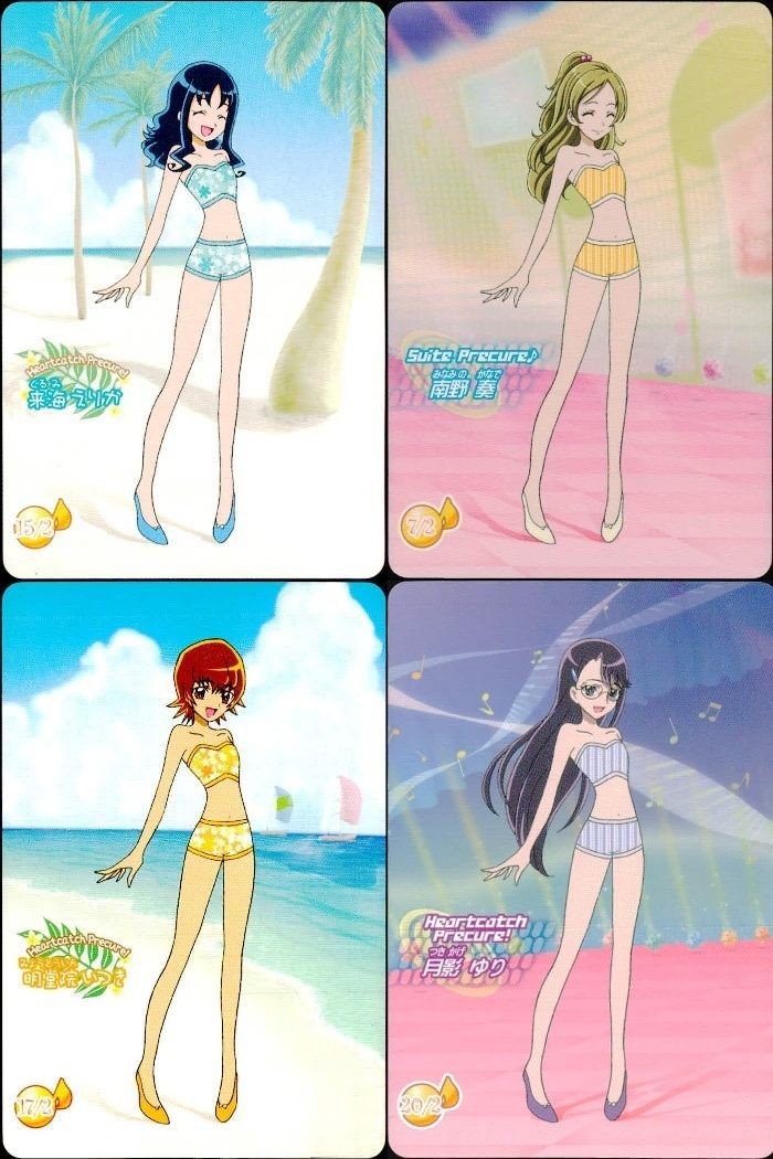 カード まとめ コーデ スイート プリキュア 明堂院いつき 北条響 南野奏 南野奏 黒川エレン 黒川エレン