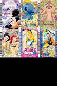 Disney Character Card Lot Mickey Stitch Ariel Alice Kira Promo