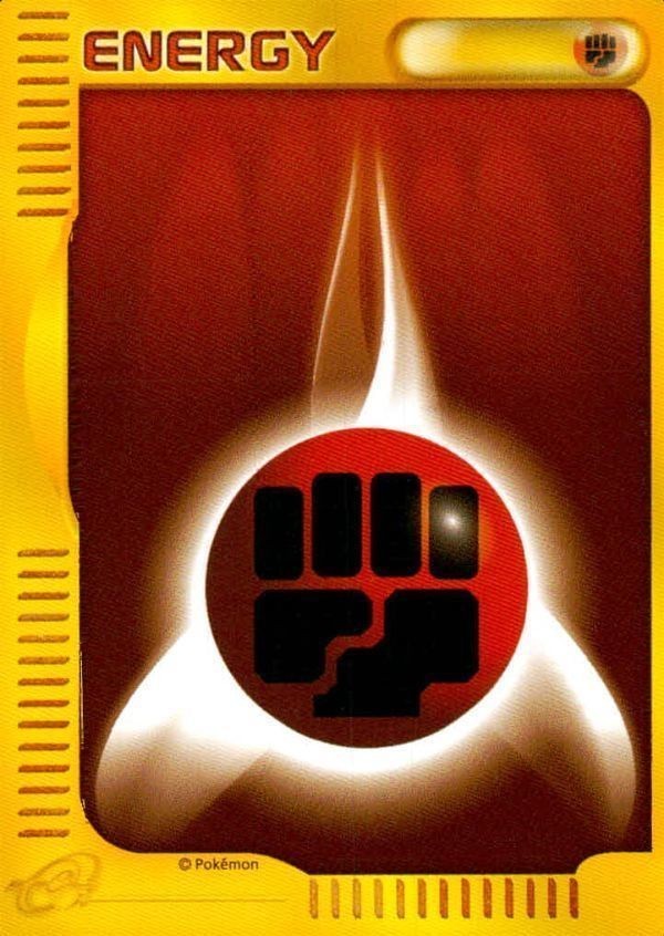 Pokemon Card e Fighting Energy TCG Vintage