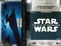 カード まとめ スターウォーズ Star Wars 78 RESISTANCE FLEET レジスタンス艦隊 77 STAR DESTROYERS IN THE STORM 嵐の中のスター・デストロイヤー Topps トップス サムネイル 3