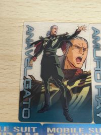 ガンダム総集編 30thアニバーサリー ウェファーチョコ 森永 ウエハース 3001-001-001：アムロ・レイ 3001-002-002：アナベル・ガトー 逆襲のシャア クリアカード サムネイル 3