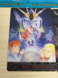 ガンダム総集編 30thアニバーサリー ウェファーチョコ 森永 ウエハース 3001-001-001：アムロ・レイ 3001-002-002：アナベル・ガトー 逆襲のシャア クリアカード サムネイル 5