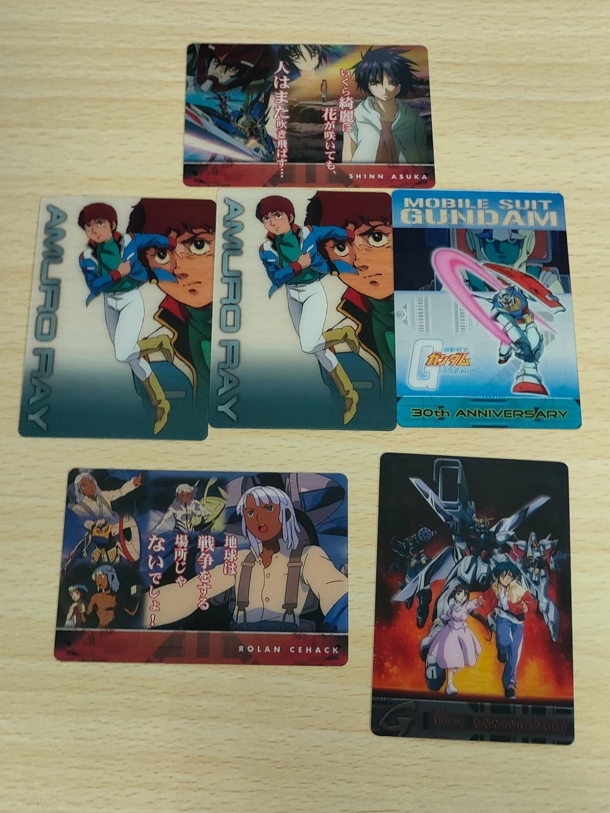 ガンダム総集編 30thアニバーサリー ウェファーチョコ 森永 ウエハース アムロ アムロ・レイ ロラン シン・アスカ ガロード・ラン ティファ・アディール