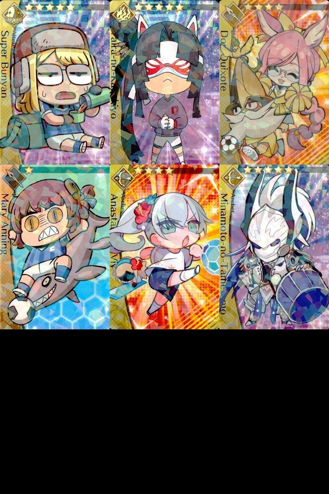 カード Fate FGO ドリームストライカー フェイト サッカー まとめ スーパーバニヤン
アルターエゴ 平景清 ドン・キホーテ メアリー・アニング アーチャー 源為朝 コレクション ap305 o20