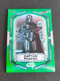 99枚限定 スターウォーズ TOPPS カード クロミウム FOIL キャプテン・ファズマ 34/99
