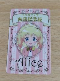 Kiniro Mosaic Alice Card Is the Order Rabbit